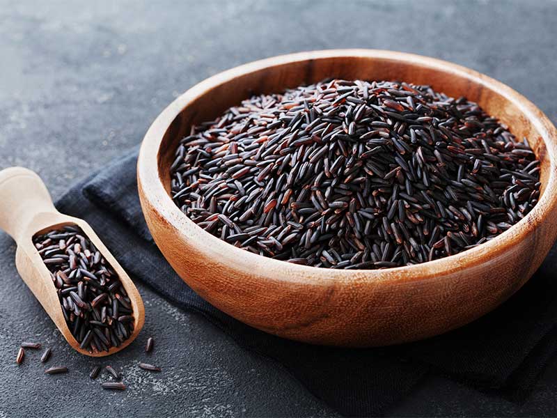 Schwarzer Reis punktet mit wertvollen Antioxidantien.