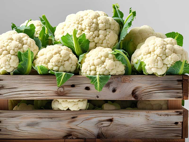 Im Juli und August haben folgende Lebensmittel in Deutschland Saison: Blumenkohl