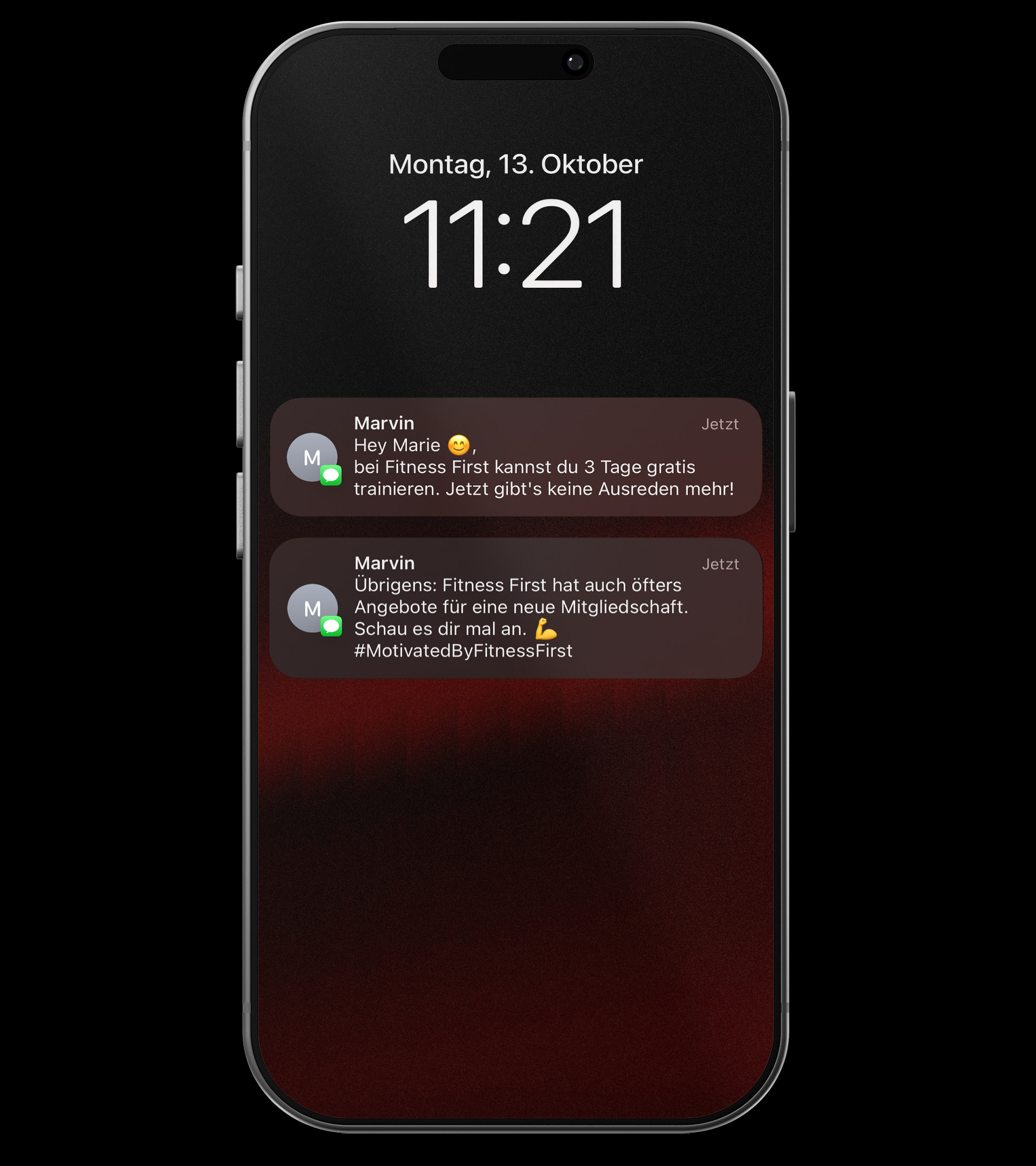Fitness First Handy Mockup bring a friend
